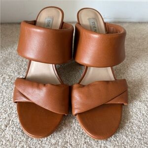 Steve Madden Women's Brown Double Strap Sandals